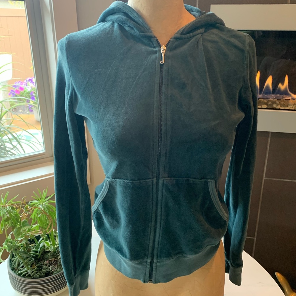 Vintage Juicy Couture dark teal hoodie